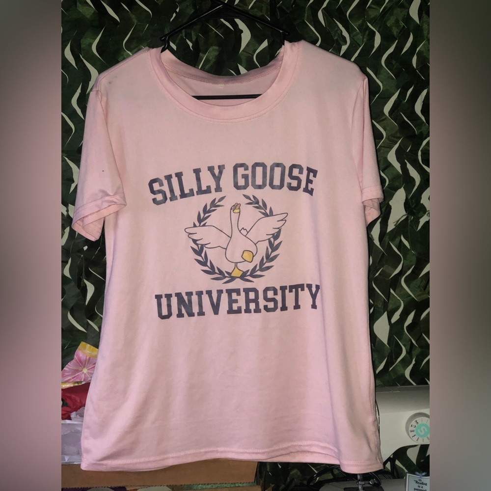 Pink Silly Goose University T-Shirt